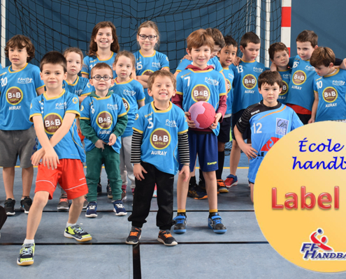 Label Or pour l'école de Hand du PAHB